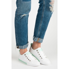 Zapatillas con cordones blanco 1