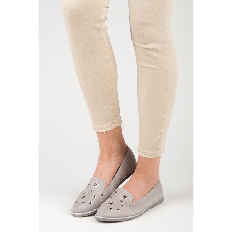 Bestelle Señores de gamuza gris 1