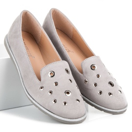 Bestelle Señores de gamuza gris 3