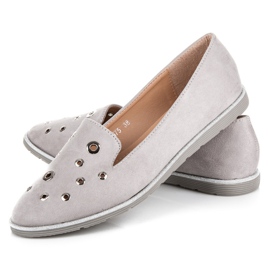 Bestelle Señores de gamuza gris 4