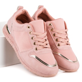 Seastar Zapatos deportivos de mujer amarillo rosado 3
