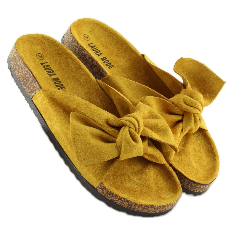 Zapatillas corcho amarillo LS-90 amarillo 1