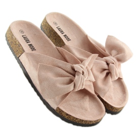 Zapatillas casa corcho rosa LS-90 rosa rosado 1