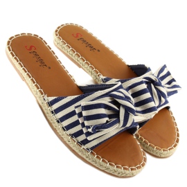LL-133P D.BLUE Alpargatas slippers azul marino 1