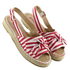Sandalias alpargatas rayas rojas rojo 1 Sandalias alpargatas rayas rojas rojo 1