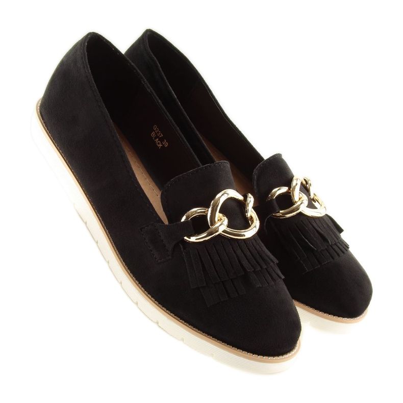 Negro Mocasines negros mujer G237 negro 1