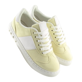 Sneakers mujer amarillo pastel C928-36 Yellow 3