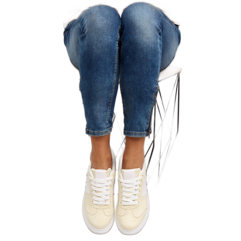 Sneakers mujer amarillo pastel C928-36 Yellow 1