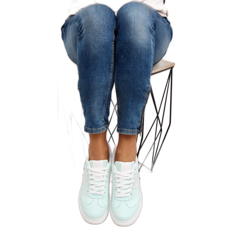 Deportivas mujer verde menta pastel 1