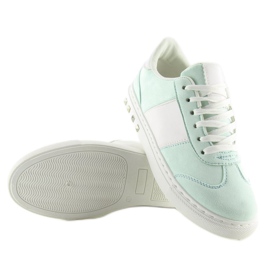Deportivas mujer verde menta pastel 6