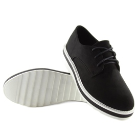 Mocasines negros cordones negros 4