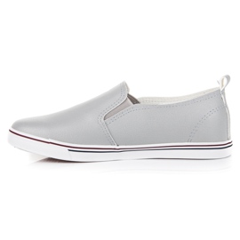 Zapatillas sin cordones gris 3