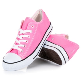 Fgm Paris Zapatillas clásicas de neón rosado 4