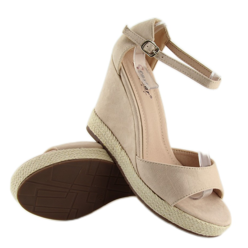 Sandalias cuña beige alpargatas beige 2 Sandalias cuña beige alpargatas beige 2