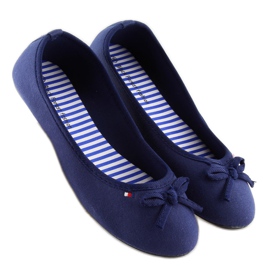 Bailarinas mujer azul marino T141 navy 2