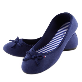 Bailarinas mujer azul marino T141 navy 3