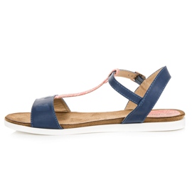 Sandalias planas VINCEZA azul 6