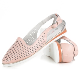 Sandalias vinceza caladas rosado 3