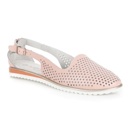 Sandalias vinceza caladas rosado 4