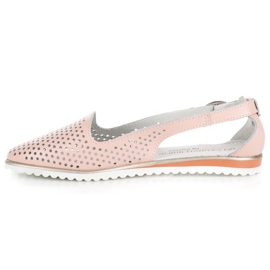 Sandalias vinceza caladas rosado 5