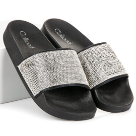 Girlhood Babuchas negras con cristales negro 1