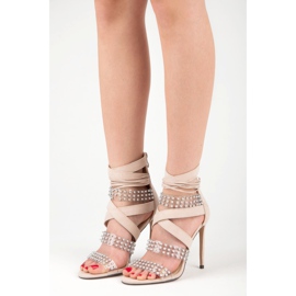 Sandalias sexy Sergio Todzi beige 2