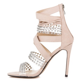 Sandalias sexy Sergio Todzi beige 5