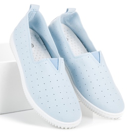 Seastar Slipons de ante azul 5