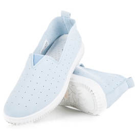 Seastar Slipons de ante azul 4