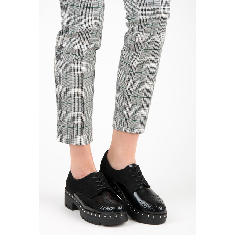 Kylie zapatos rockeros negros 1