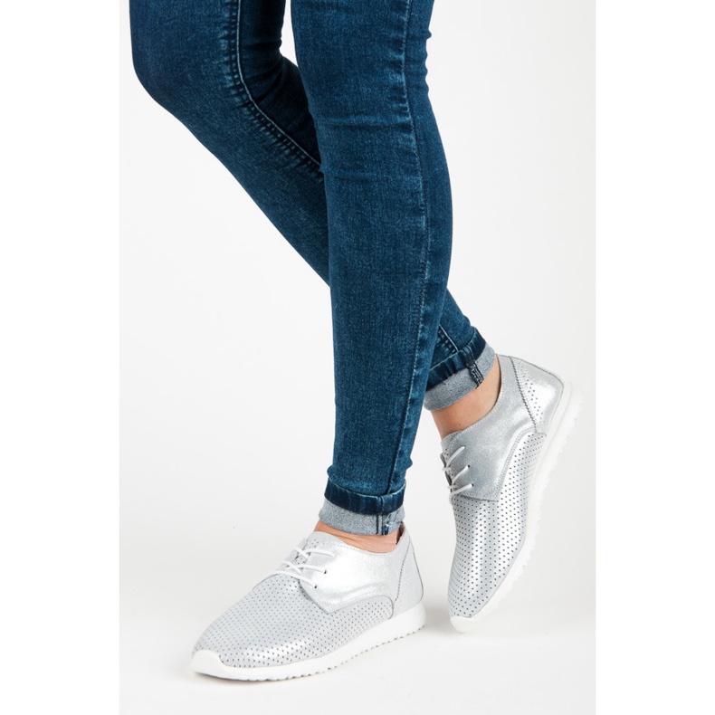 Zapatos atados VINCEZA gris 2