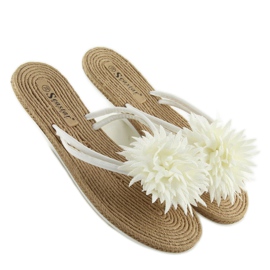 Blanco Chanclas blancas CK32P 6