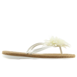 Blanco Chanclas blancas CK32P 4