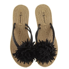 Chanclas negras CK32P negras negro 5