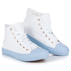 Coura Zapatillas sobre el tobillo blanco 5