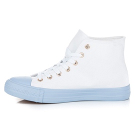 Coura Zapatillas sobre el tobillo blanco 3