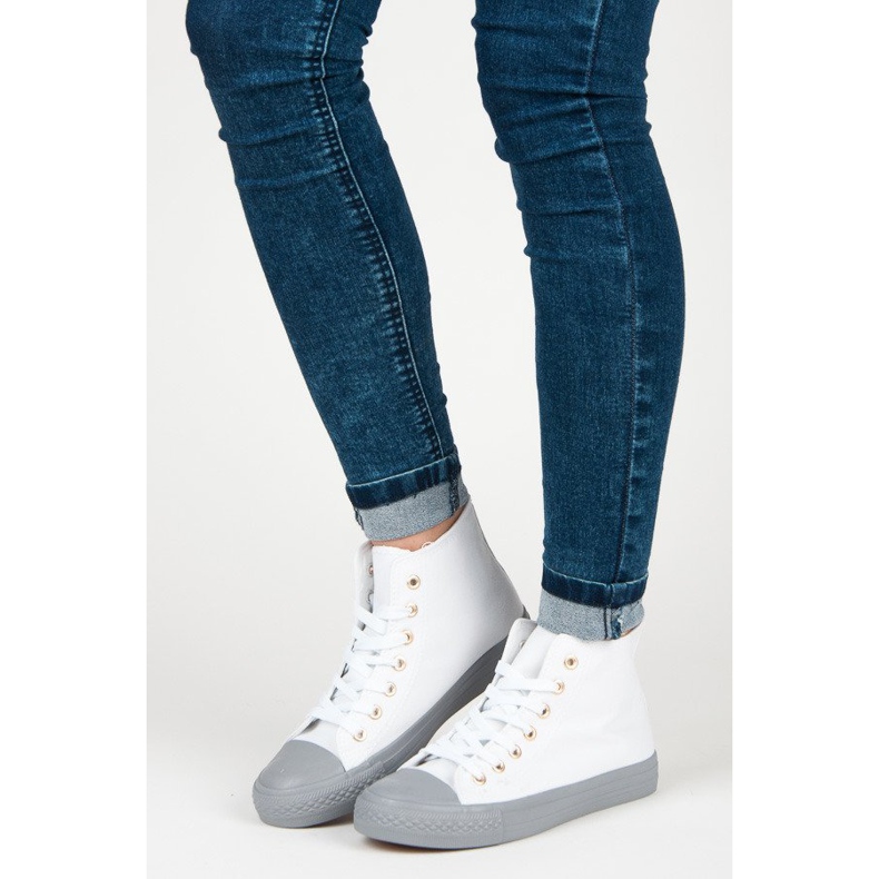 Coura Zapatillas sobre el tobillo blanco 1 Coura Zapatillas sobre el tobillo blanco 1