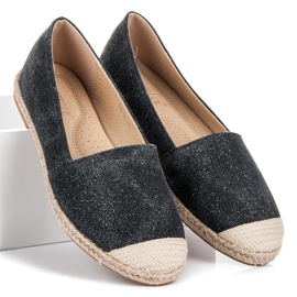 Bestelle Alpargatas con purpurina negro 6
