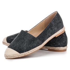 Bestelle Alpargatas con purpurina negro 5