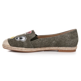 Bestelle Alpargatas primavera con parches verde 6