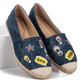 Bestelle Alpargatas primavera con parches azul 5