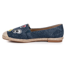 Bestelle Alpargatas primavera con parches azul 3