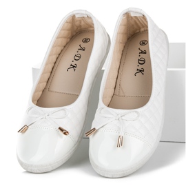 Bailarinas acolchadas blanco 3