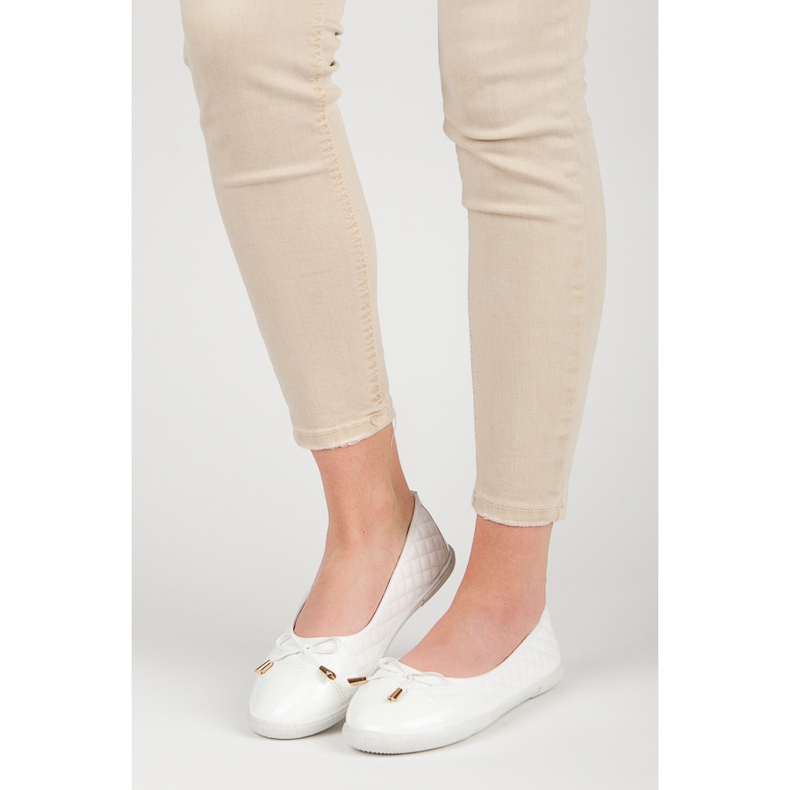 Bailarinas acolchadas blanco 1