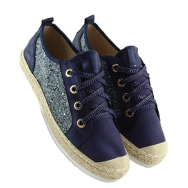Alpargatas cordones azul marino B-140 DK.BLUE 4