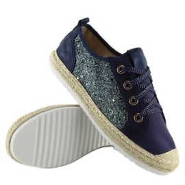 Alpargatas cordones azul marino B-140 DK.BLUE 5