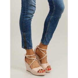 Sandalias de cuña F162 beige - 2do grado 7