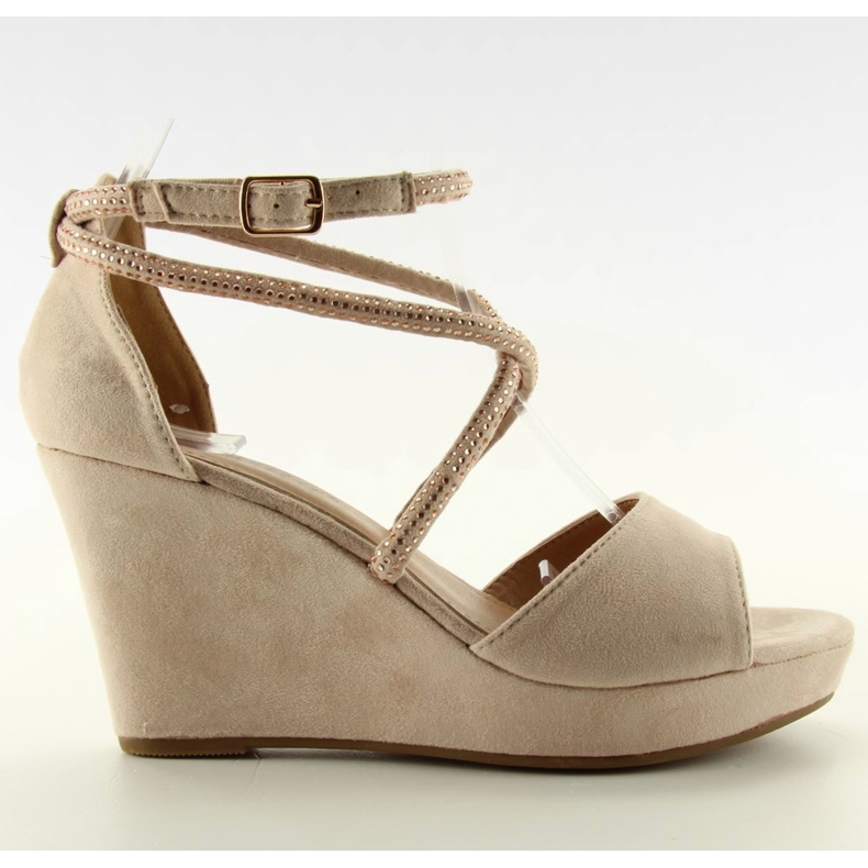 Sandalias de cuña F162 beige - 2do grado 1