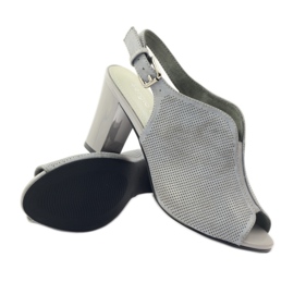 Sandalias en el poste de Sergio Leone 812 gris 3