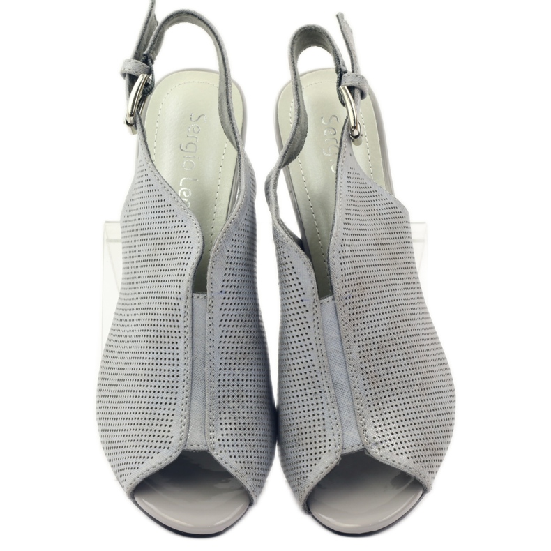 Sandalias en el poste de Sergio Leone 812 gris 4